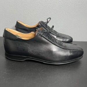Coach Corwin Black Leather Casual Oxfords Dress Shoes Men's Size 9.5 Italy